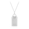 Cubic Zirconia Locket Pendant in Sterling Silver - Wallace Bishop