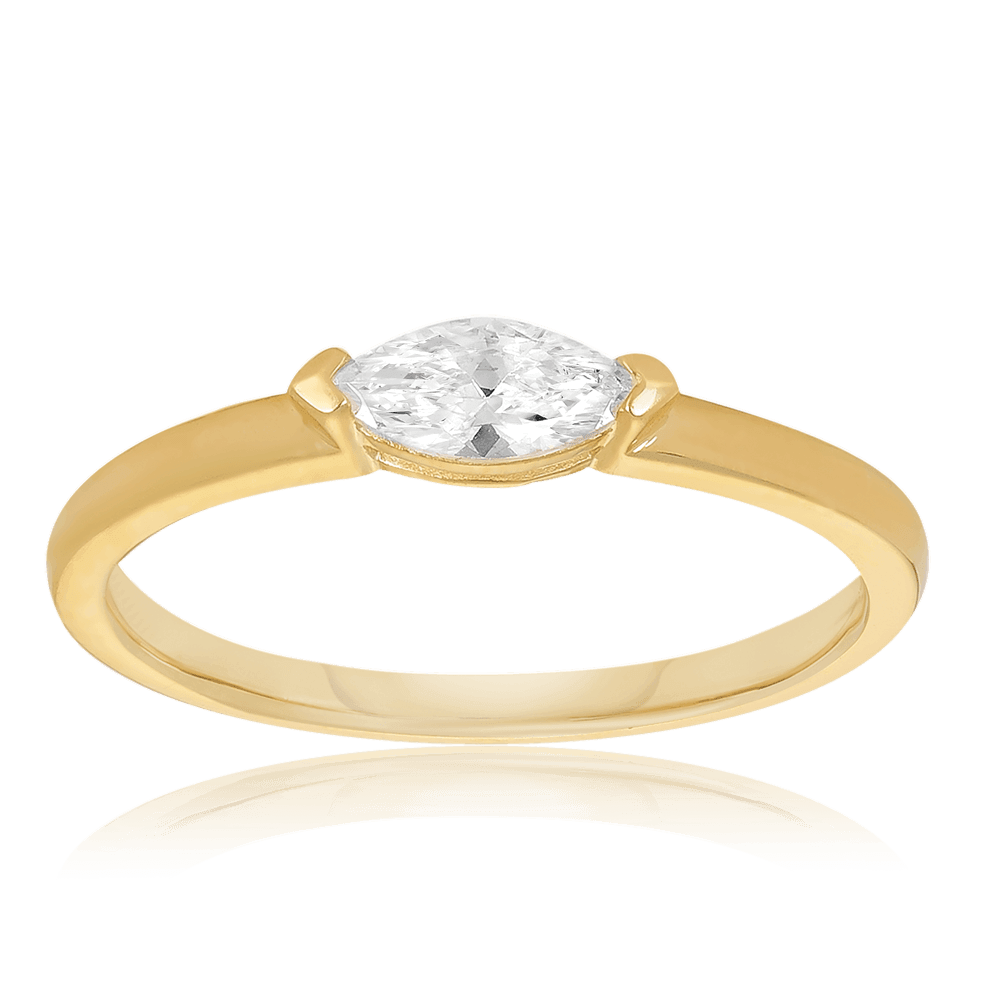 Cubic zirconia solitaire online ring