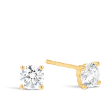 Cubic Zirconia Stud Earrings in 9ct Yellow Gold
