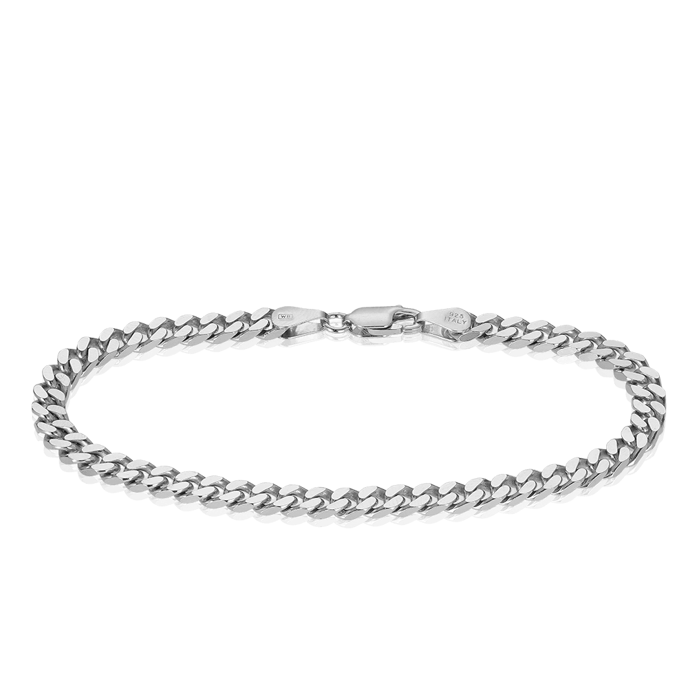 Curb Link Bracelet in Sterling Silver