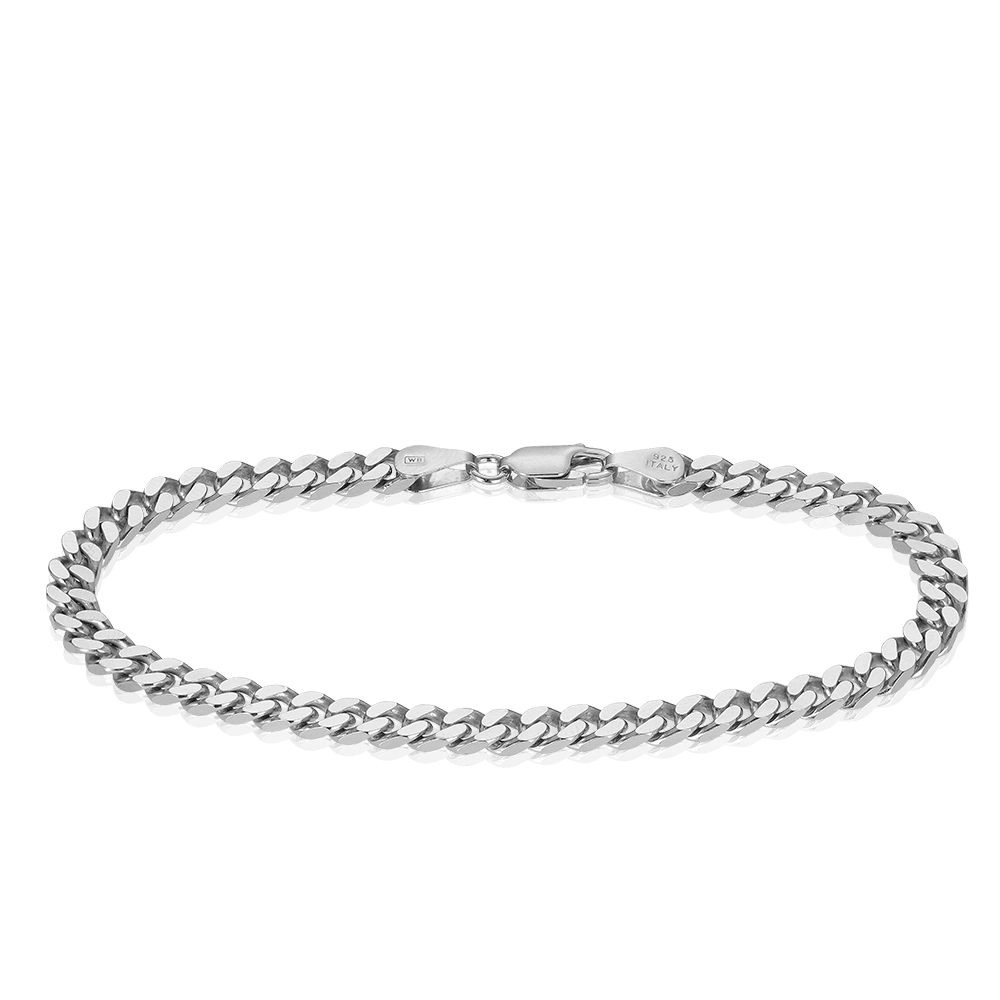 Curb Link Bracelet in Sterling Silver