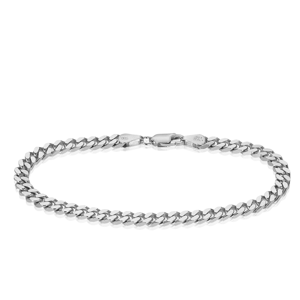 Curb Link Bracelet in Sterling Silver - Wallace Bishop