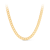55cm Curb Pattern Solid Chain in 9ct Yellow Gold