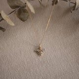 Diamond Bee Pendant in 9ct Yellow Gold - Wallace Bishop