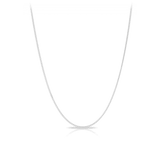 45cm Diamond Cut Curb Link Chain in Sterling Silver