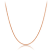 50cm Diamond Cut Curb Solid Chain in 9ct Rose Gold