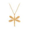 Diamond Dragonfly Pendant in 9ct Yellow Gold