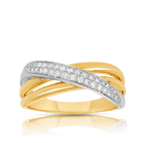Diamond Dress Ring in 9ct Yellow Gold TDW 0.20ct