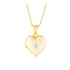 Diamond Heart Locket in 9ct Yellow Gold
