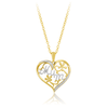 Diamond Heart 'Mum' Pendant set in 9ct Yellow Gold
