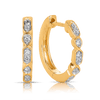 Diamond Huggies in 9ct Yellow Gold TGW 0.148ct