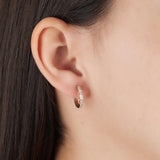 Diamond Huggies in 9ct Yellow Gold TGW 0.148ct - Wallace Bishop