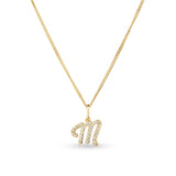 Diamond Initial Pendant in 9ct Yellow Gold - Wallace Bishop