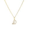 Diamond Initial Pendant in 9ct Yellow Gold - Wallace Bishop