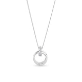 Diamond Multi Hoop Pendant in Sterling Silver - Wallace Bishop