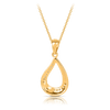 Diamond Set Pendant in 9ct Yellow Gold TGW 0.029ct