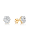 1.00ct Diamond Stud Earrings in 9ct Yellow Gold