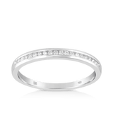 Diamond Wedding & Anniversary Band in 18ct White Gold