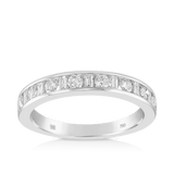 Diamond Wedding & Anniversary Band in 18ct White Gold