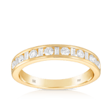 Diamond Wedding & Anniversary Band in 18ct Yellow Gold