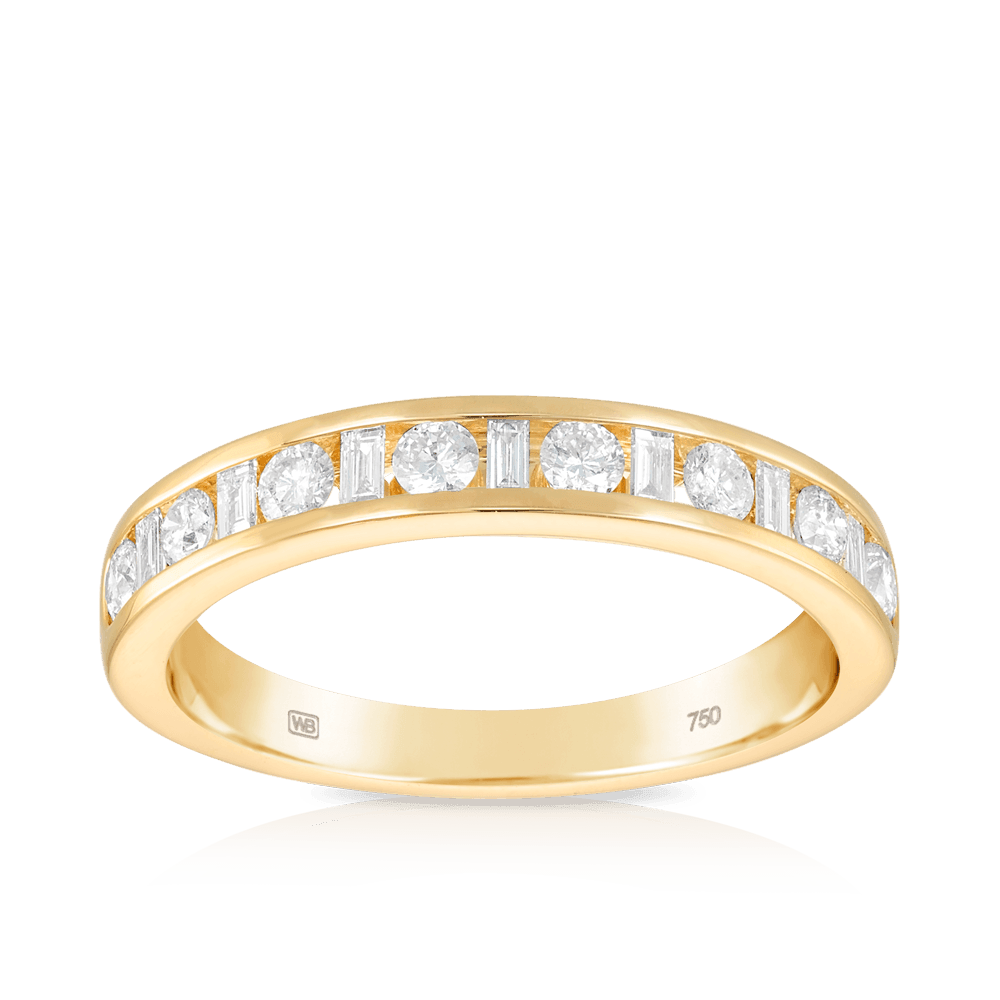 Diamond Wedding & Anniversary Band in 18ct Yellow Gold