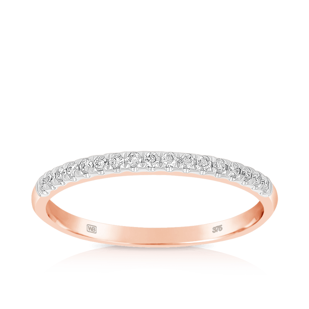 Diamond Wedding & Anniversary Band in 9ct Rose Gold