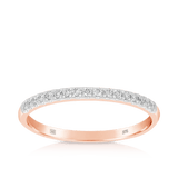 Diamond Wedding & Anniversary Band in 9ct Rose Gold