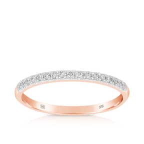 Diamond Wedding & Anniversary Band in 9ct Rose Gold - Wallace Bishop