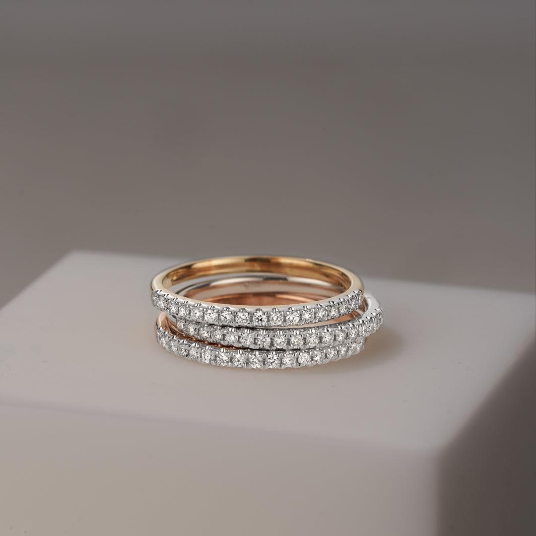 Diamond Wedding & Anniversary Band in 9ct Rose Gold