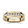 Diamond Wedding Band in 9ct Yellow Gold