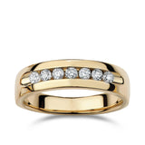 Diamond Wedding Band in 9ct Yellow Gold