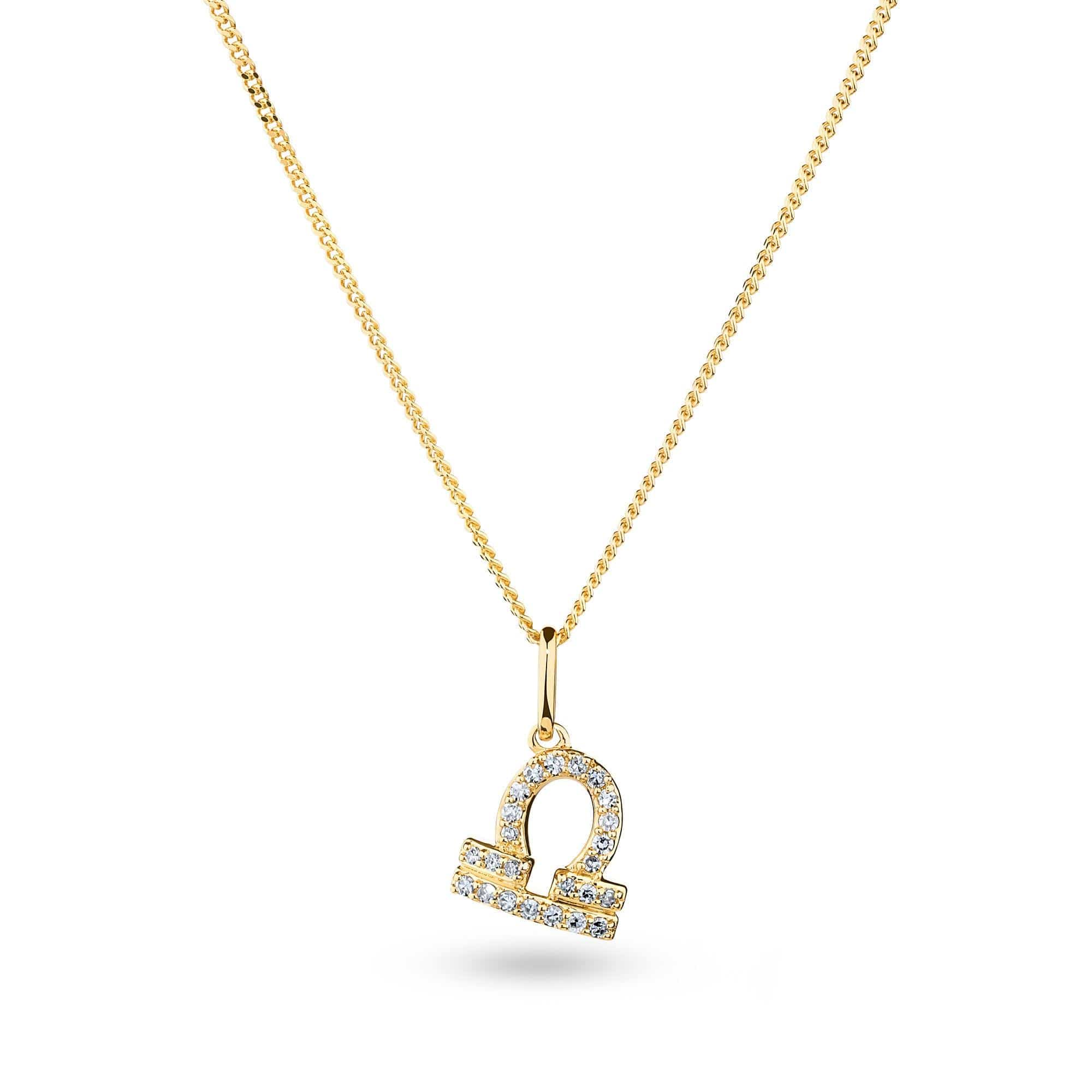 Diamond Star Sign Pendant in 9ct Yellow Gold