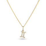 Diamond Star Sign Pendant in 9ct Yellow Gold