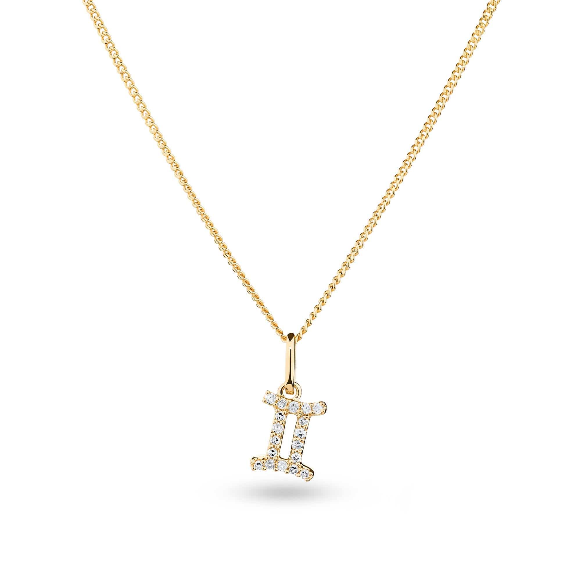 Diamond Star Sign Pendant in 9ct Yellow Gold