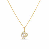 Diamond Star Sign Pendant in 9ct Yellow Gold
