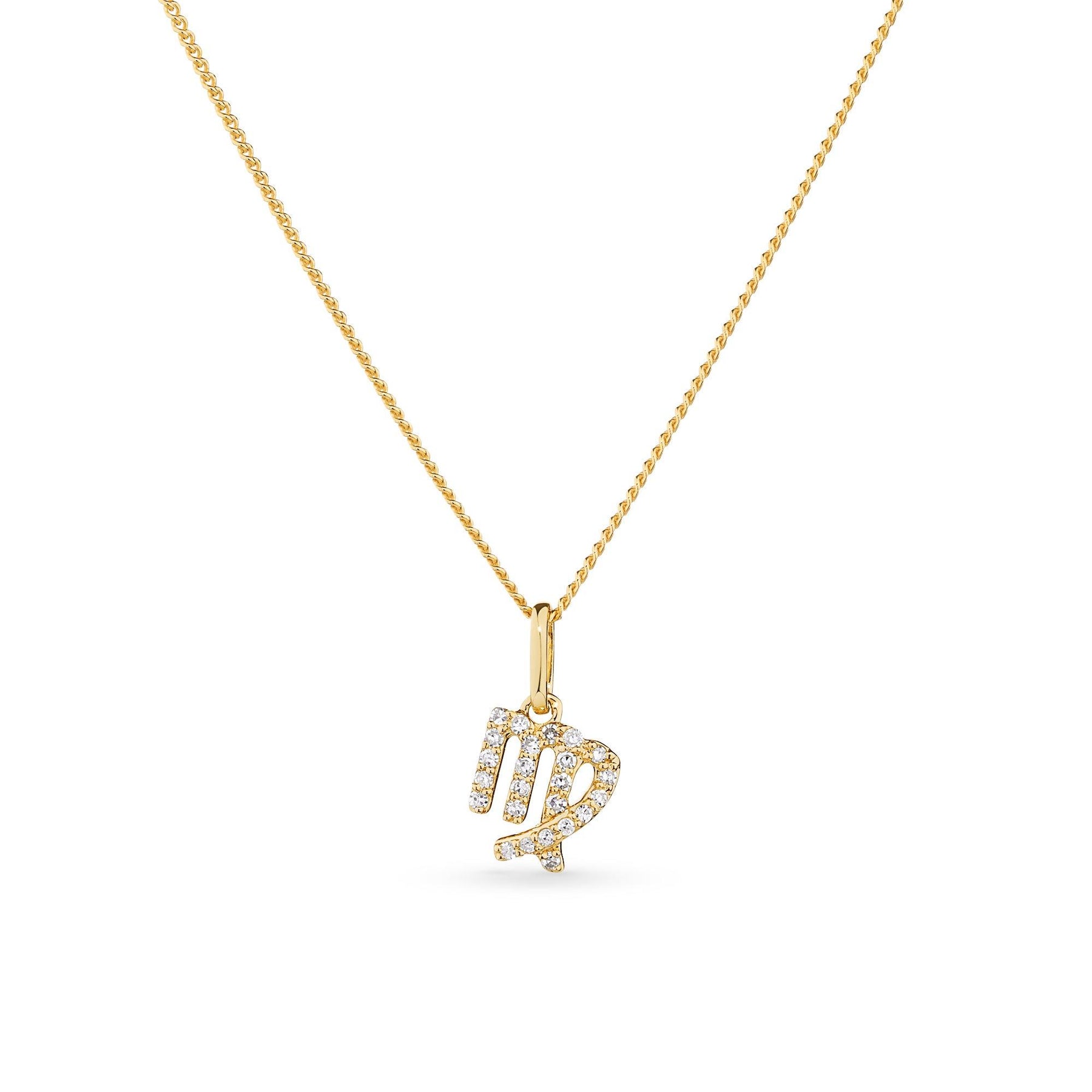 Diamond Zodiac Star Sign Pendant in 9ct Yellow Gold - Wallace Bishop