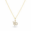 Diamond Star Sign Pendant in 9ct Yellow Gold
