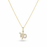 Diamond Star Sign Pendant in 9ct Yellow Gold