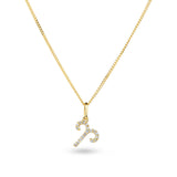 Diamond Star Sign Pendant in 9ct Yellow Gold
