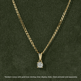 0.25ct TW Diamond Solitaire Pendant in 9ct Yellow Gold