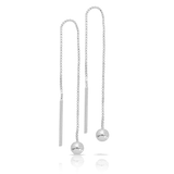 Drop Earrings in Sterling Silver - Wallace Bishop