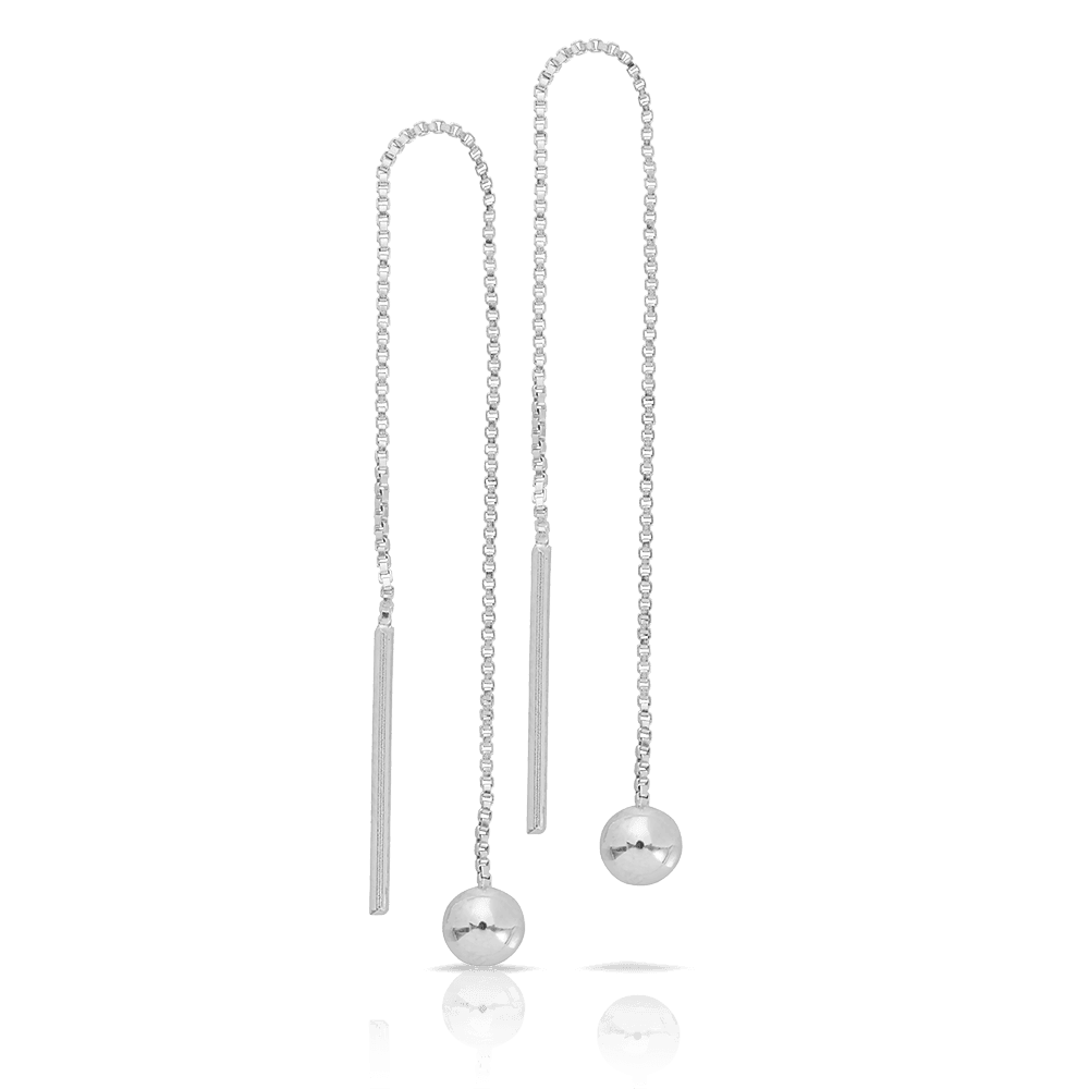 Drop Earrings in Sterling Silver - Wallace Bishop