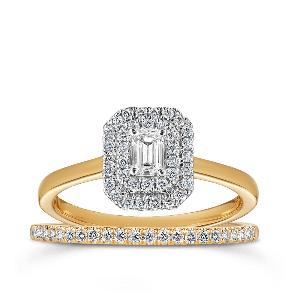 Halo bridal sets sales