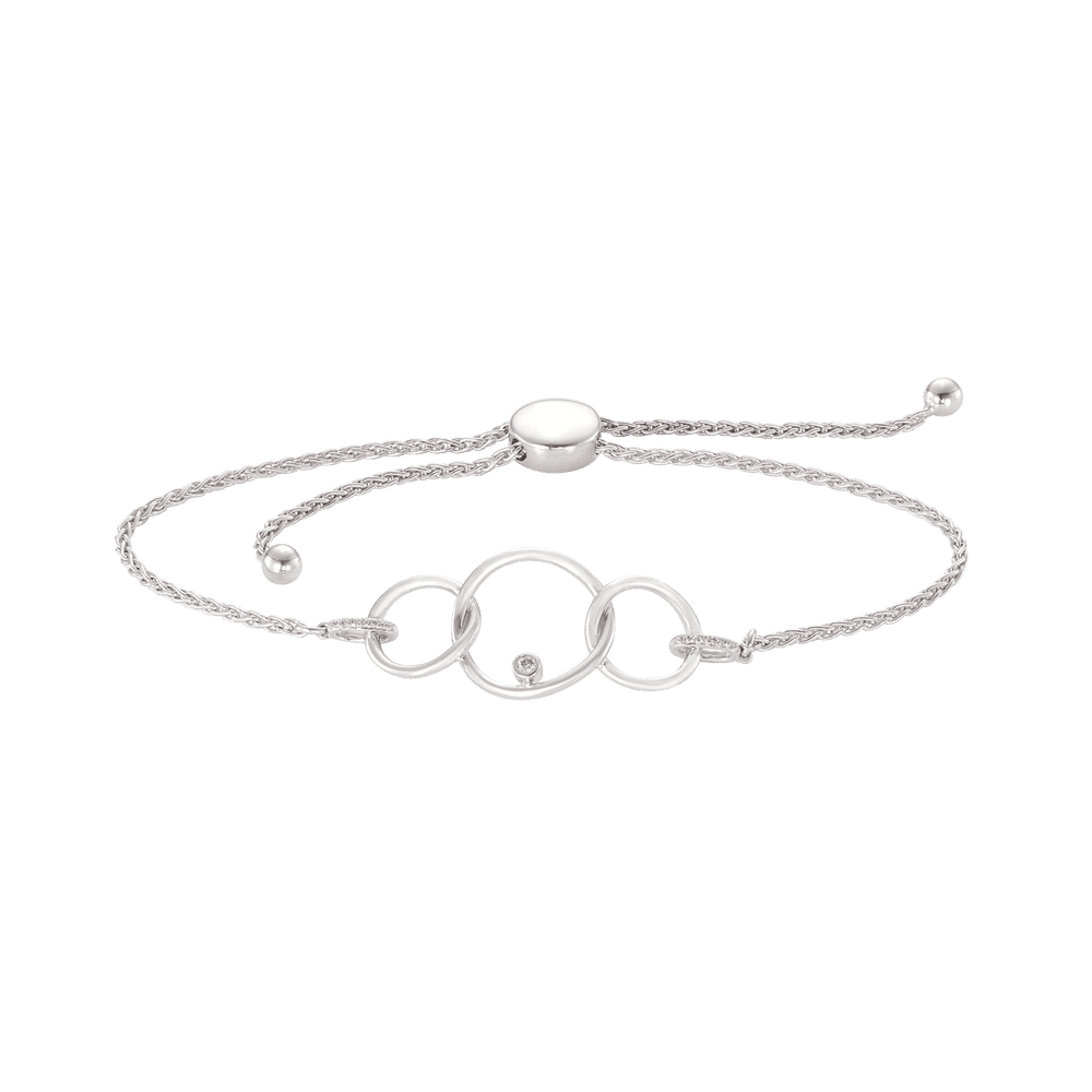 Eternal® Circle Diamond Bracelet in Sterling Silver. - Wallace Bishop
