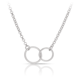 Linked Circles Necklace in Sterling Silver