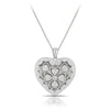 Filigree Heart Locket Pendant in Sterling Silver