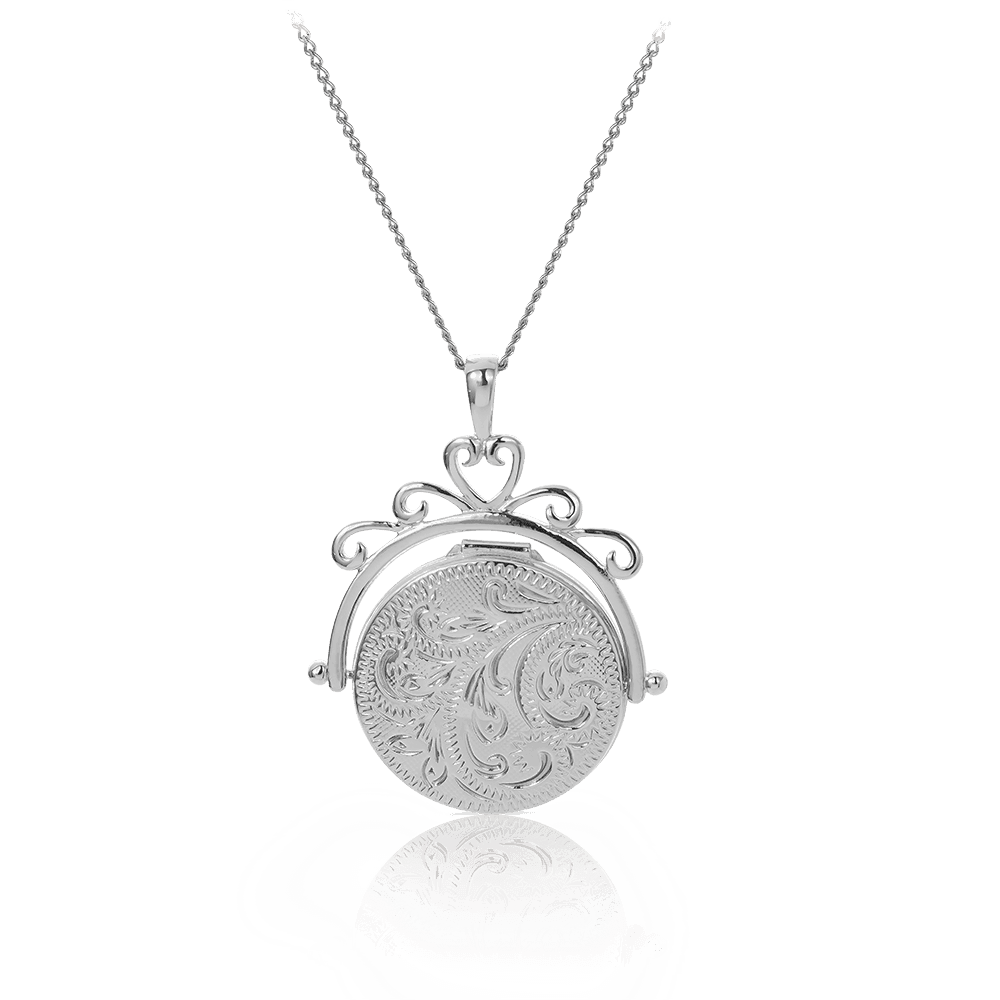 Filigree Locket in Sterling Silver