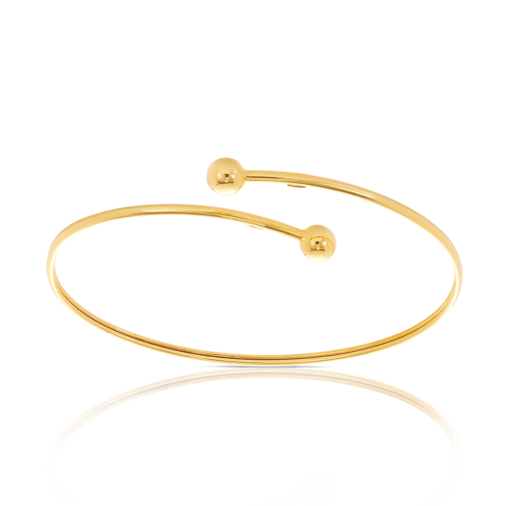 Flex Ball Bangle in 9ct Yellow Gold - Wallace Bishop