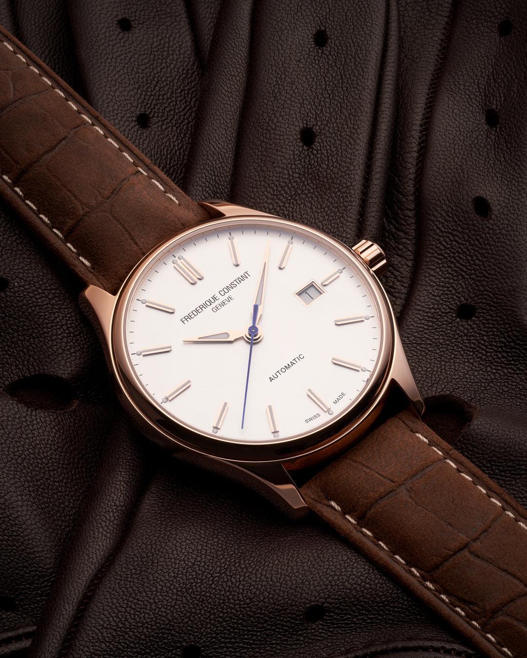 Frederique Constant Classic Men's 40mm Rose Gold PVD Automatic Watch FC-303NV5B4