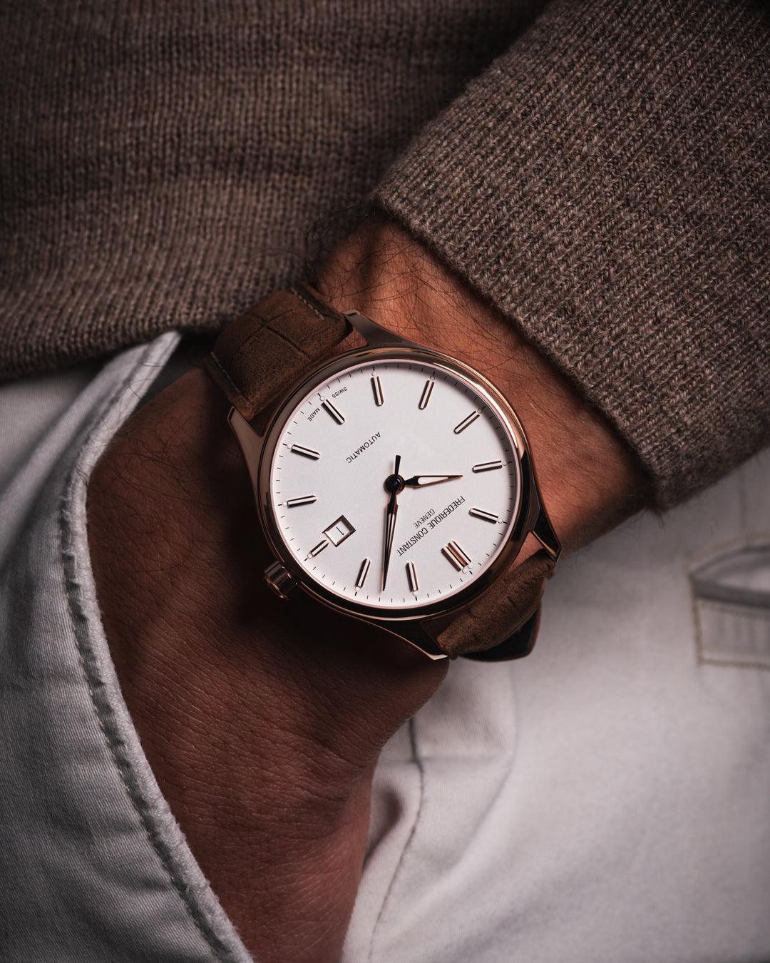 Frederique Constant Classic Men's 40mm Rose Gold PVD Automatic Watch FC-303NV5B4